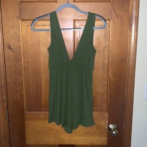 Urban outfitters plunging romper